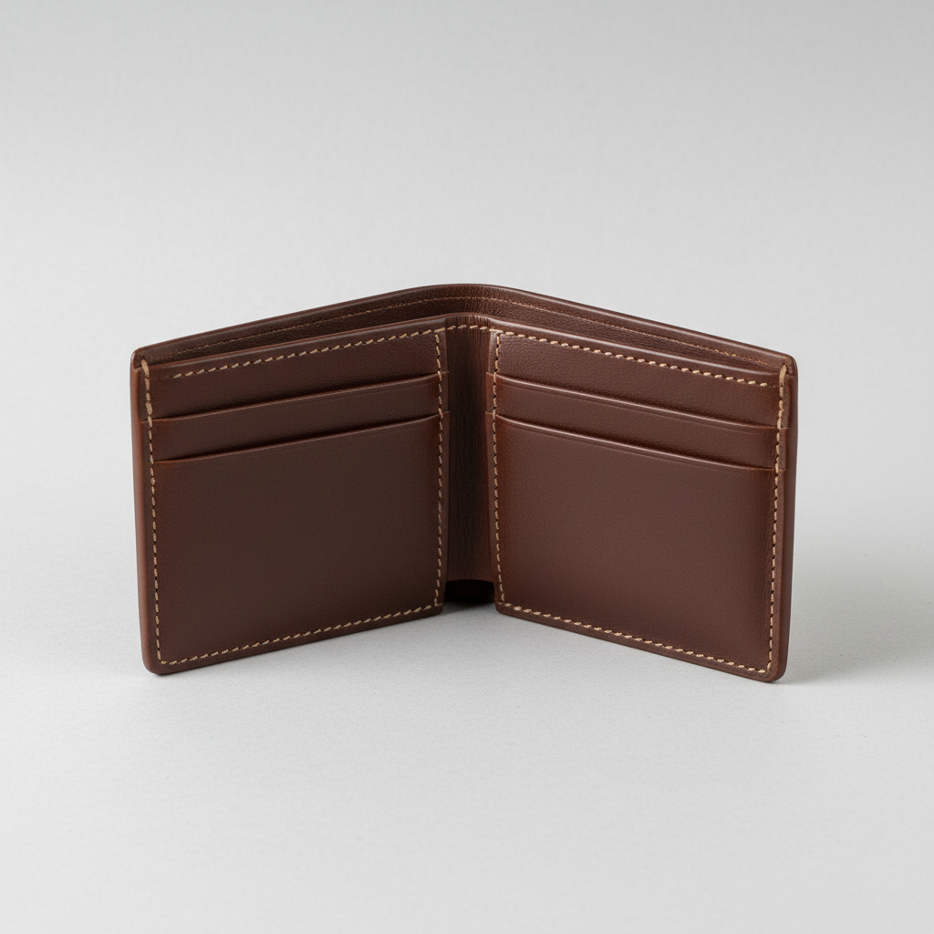 Genuine Leather Bifold Wallet